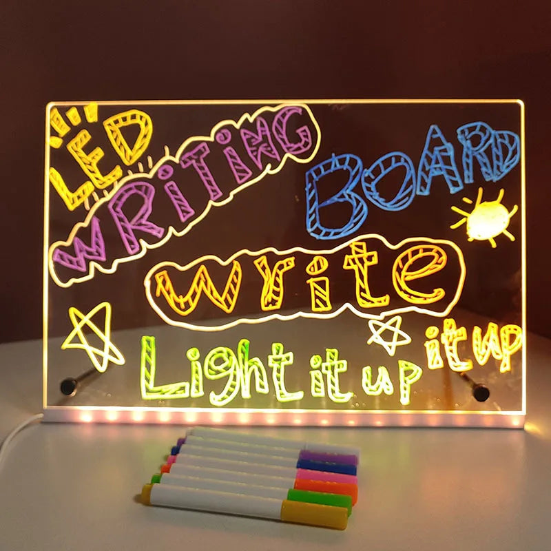🚀 PIZARRA LED MÁGICA - DESPIERTA SU CREATIVIDAD 🌈✨