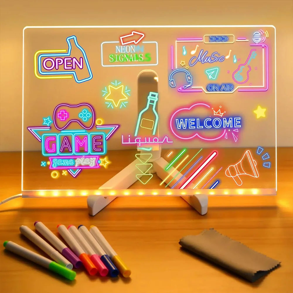 🚀 PIZARRA LED MÁGICA - DESPIERTA SU CREATIVIDAD 🌈✨